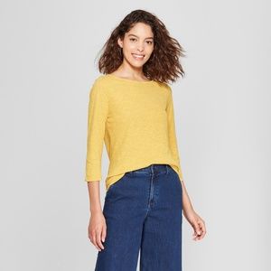 CLOSET CLOSING 3/4 Sleeve Vintage Boatneck T-Shirt